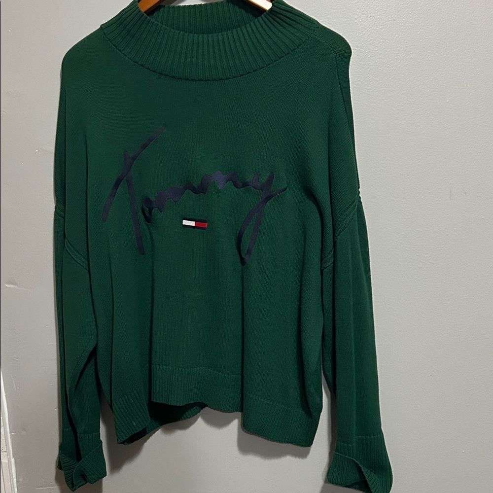 Tommy Hilfiger Forest Green Knit Pullover